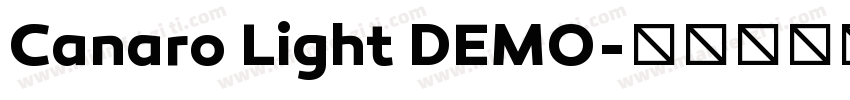 Canaro Light DEMO字体转换